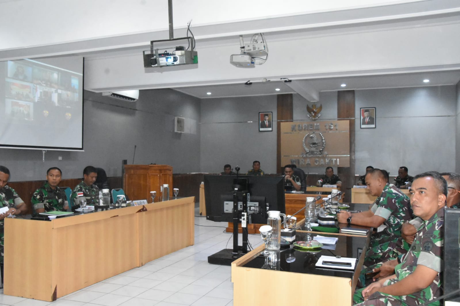 Kasrem 161/WS Turut Serta Hadiri Pembukaan Reviu PMPRB Melalui Video Conference