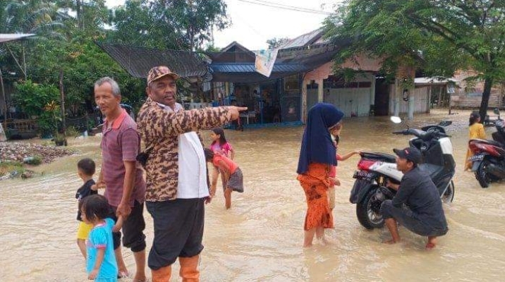 13 Kecamatan di Aceh Utara Terendam Banjir, Diperkirakan Bertambah, Air Masih Terus Naik
