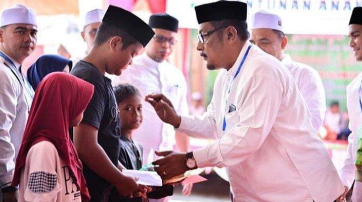 Pedagang Kota Sigli Santuni Ratusan Anak Yatim-piatu Rp 200 Ribu Per Orang