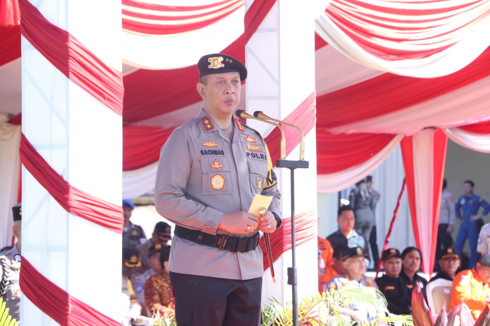 Kepolisian Daerah (Polda) Sumsel Laksanakan Apel Gelar Pasukan Operasi Ketupat 2023,