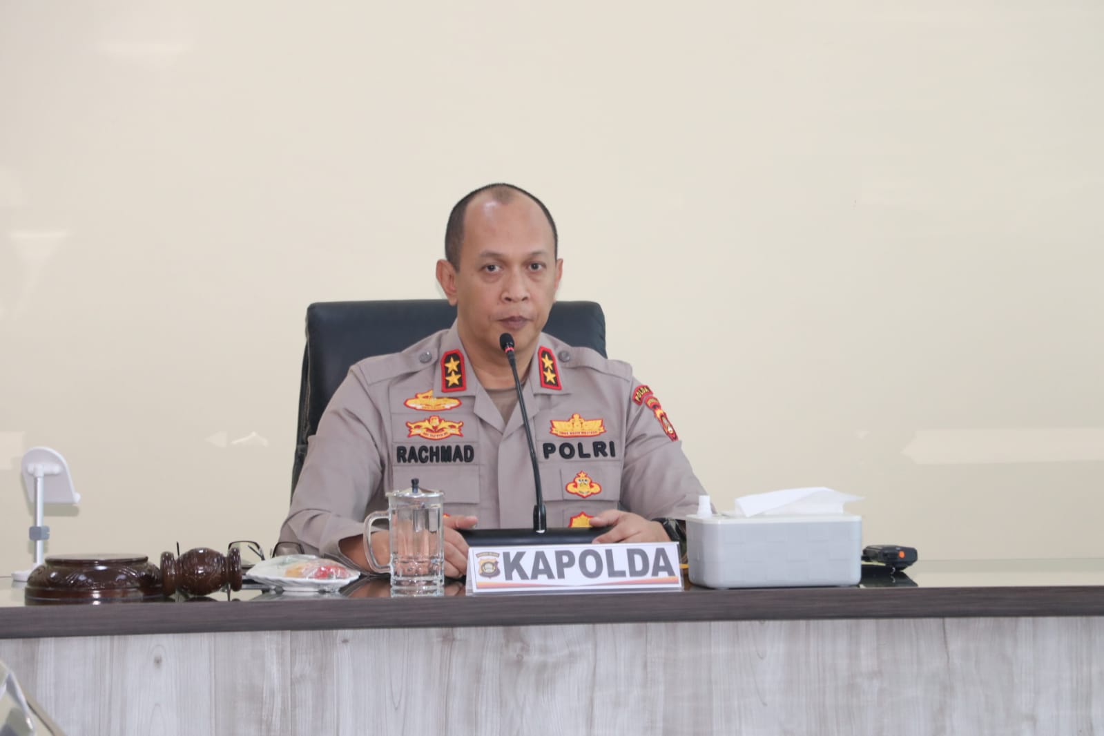 Polda Sumsel Gelar Taklimat Awal Audit Kinerja Irwasda Tahap I Tahun 2023 Diruang Vicon Lantai 2 Gedung Presisi Mapolda Sumsel