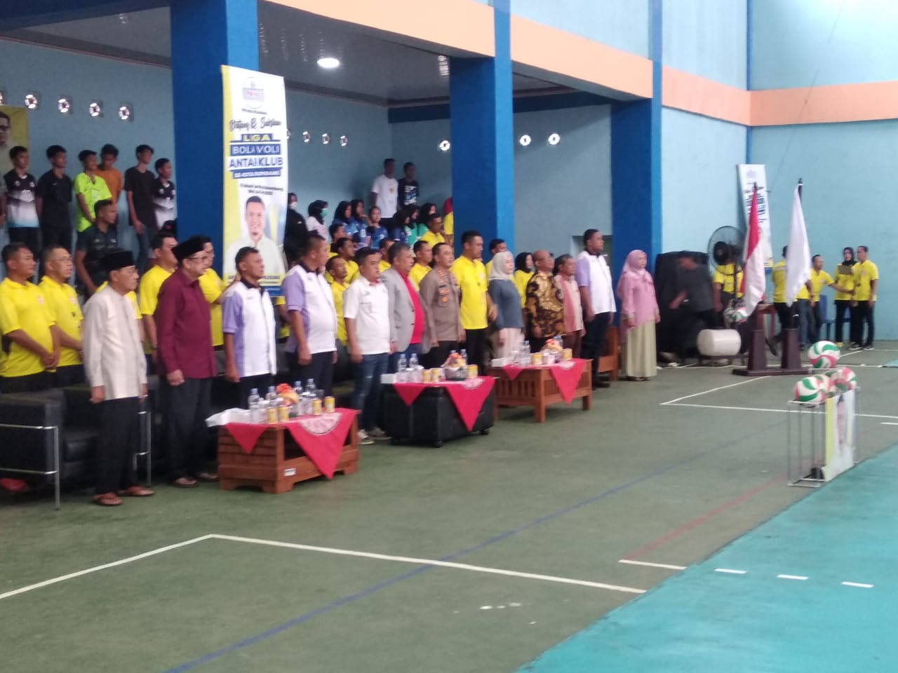 Polsek SU,1Monitoring Dan Pengamanan Kegiatan Pelantikan Pengurus PBVSI Kota Palembang Periode 2023-2027