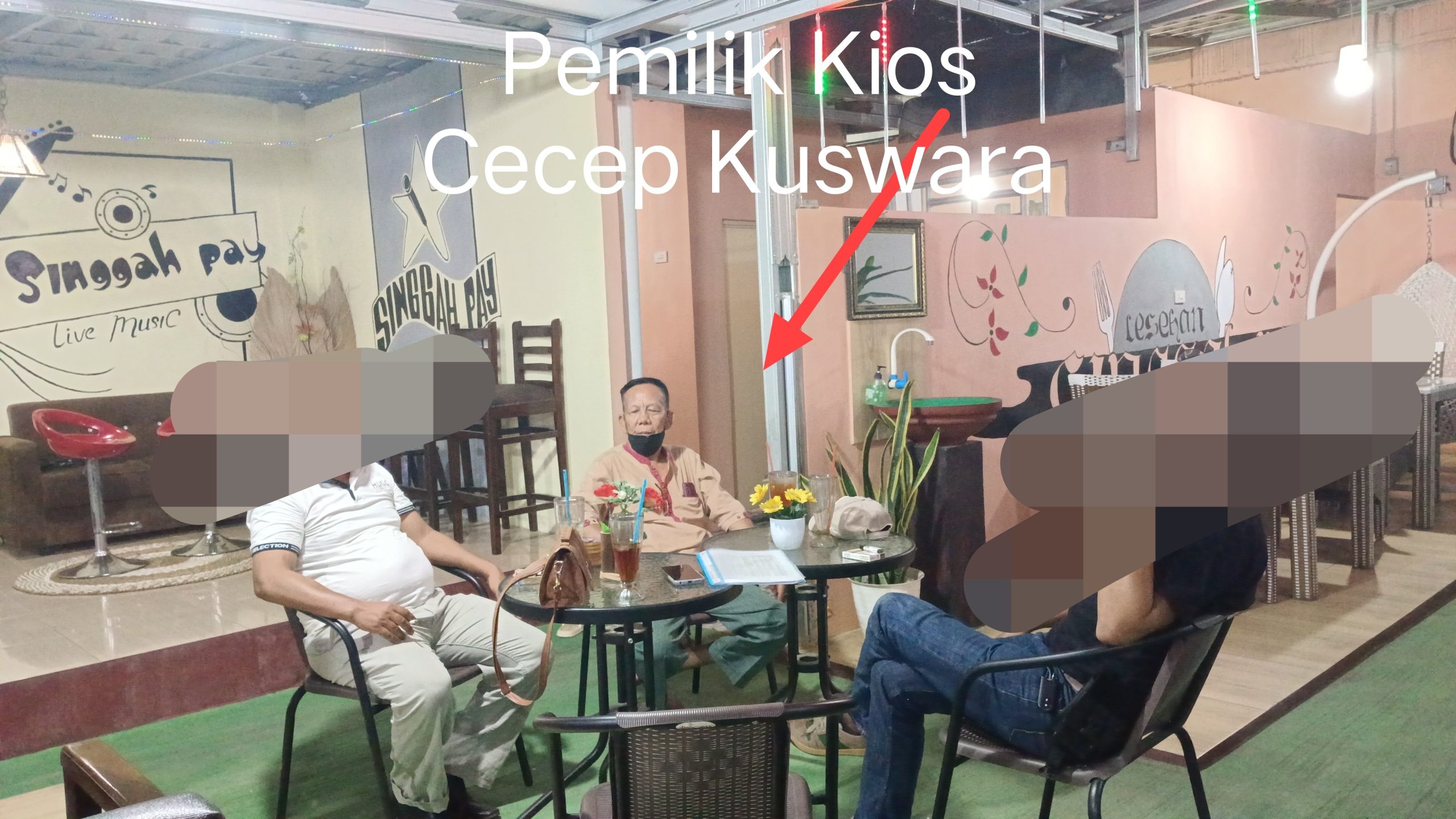 Merasa dibeking Oknum Polisi dan Orang dekat Pejabat Pemilik Kios Cecep Kuswara Merasa kebal hukum
