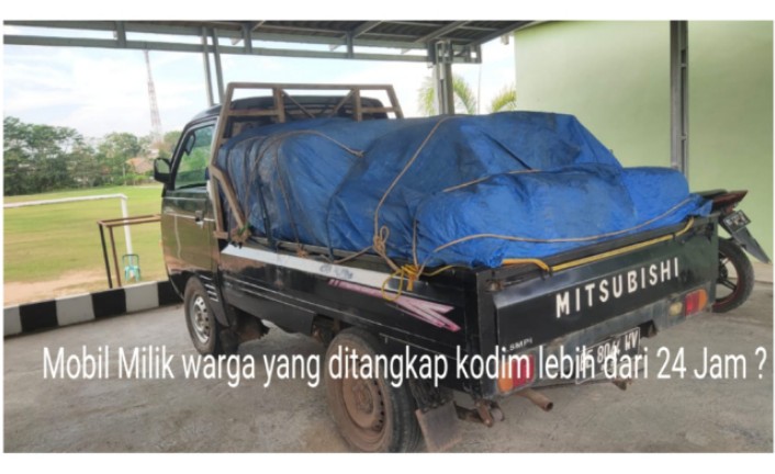 Kodim Waykanan Tahan mobil Warga jadi polemik antar media