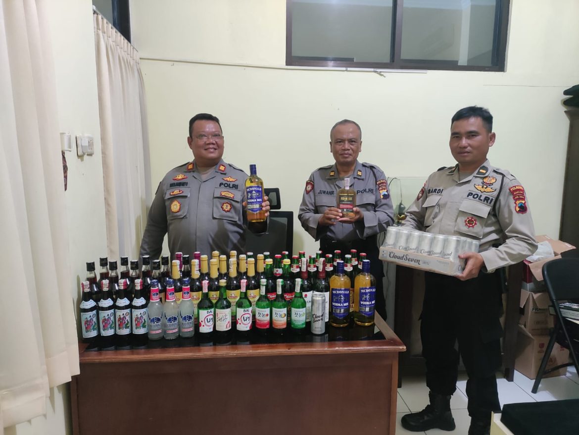 Wujudkan Kondusivitas Kamtibmas, Polresta Magelang Lakukan Operasi Miras