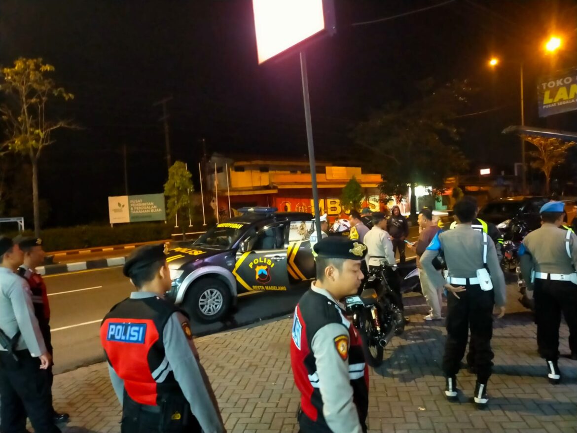 Jaga Kamtibmas, Polresta Magelang Laksanakan Patroli Skala Besar