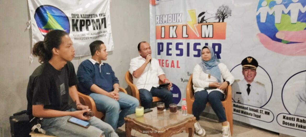 Wakil Walikota Dr M.Jumadi ST.MM Bersama KPPMPI Kota Tegal Rembug Bareng Tanggulangi Iklim Pesisir