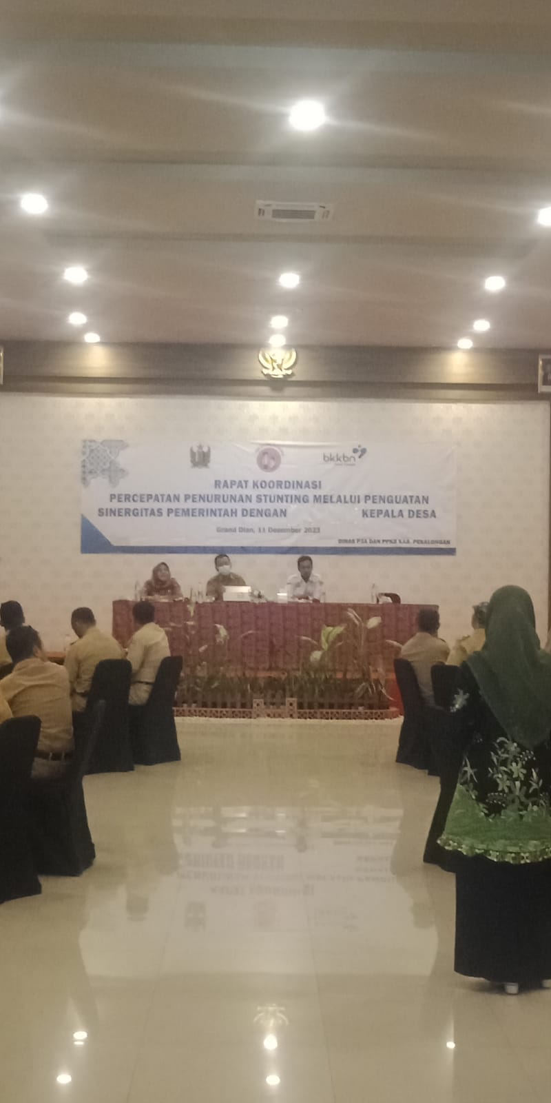 Rapat Koordinasi Tim Percepatan Penurunan Stunting (TPPS) Kabupaten Pekalongan Bersama Kepala Desa Se-Kabupaten Pekalongan