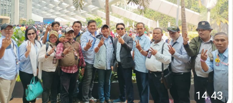 Ketua Umum Relawan Prabowo Gibran (RPG)  DPW Jawa Barat Hadiri Kampanye Prabowo-Gibran Di Gedung SICC Sentul Babakan Madang
