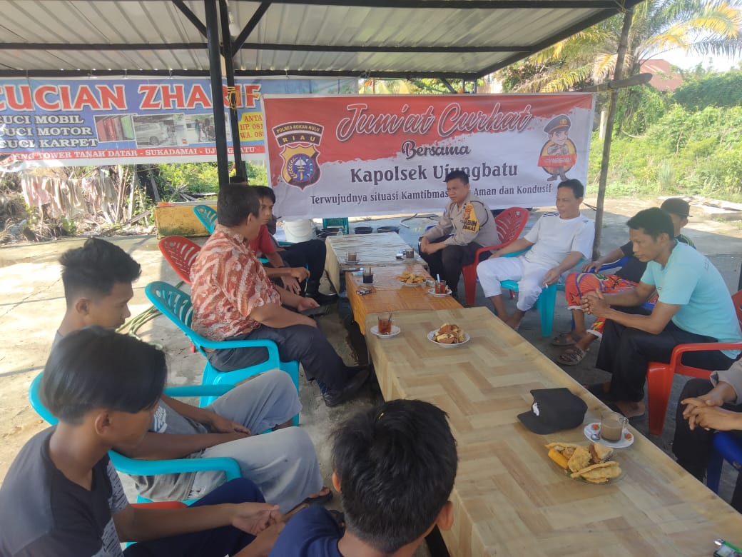 Jum’at Curhat Polsek Ujung Batu Trima Keluh Kesah Masyarakat