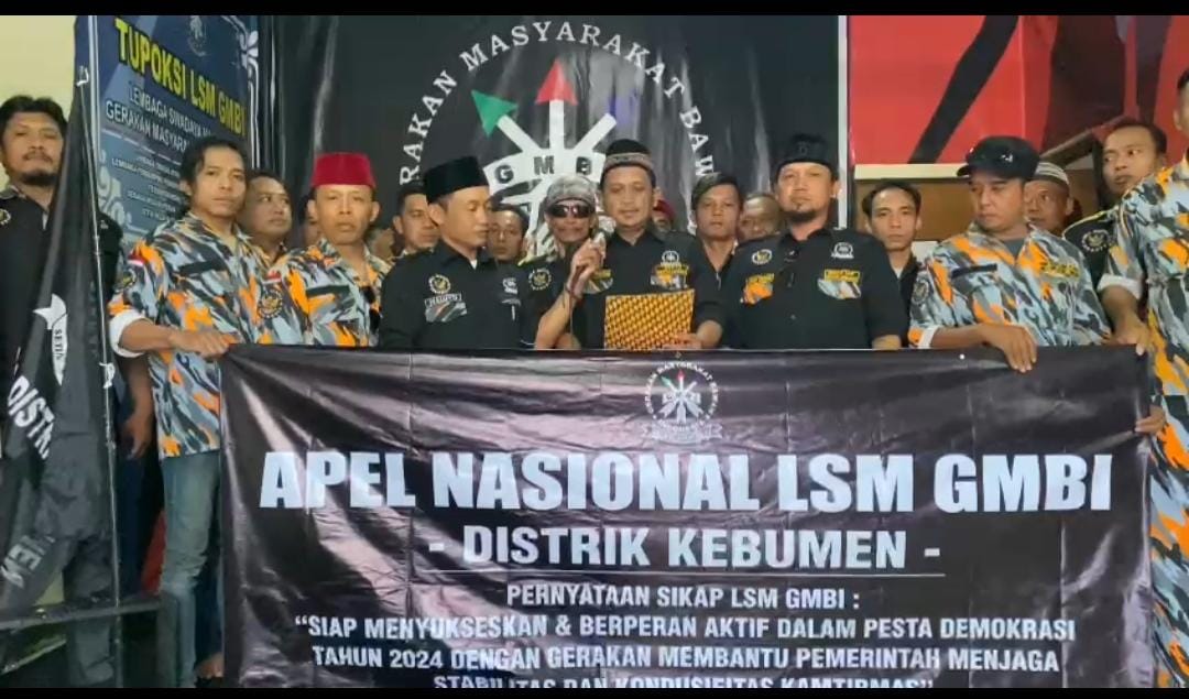 LSM GMBI Distrik Kebumen  Siap Sukseskan Pemilu 2024