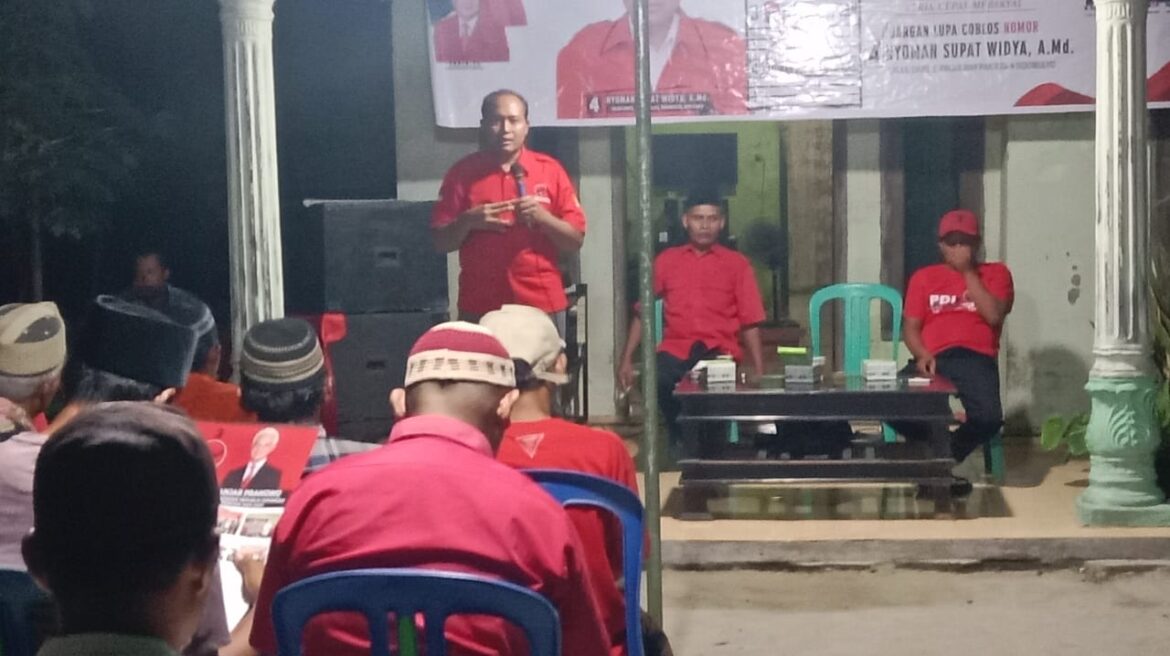 Menuju Kursi DPRD Lamsel Caleg PDI Perjuangan Nyoman Supat Widya Targetkan 8 Ribu Suara di Dapil 2 Palas Way Panji Dan Sidomulyo