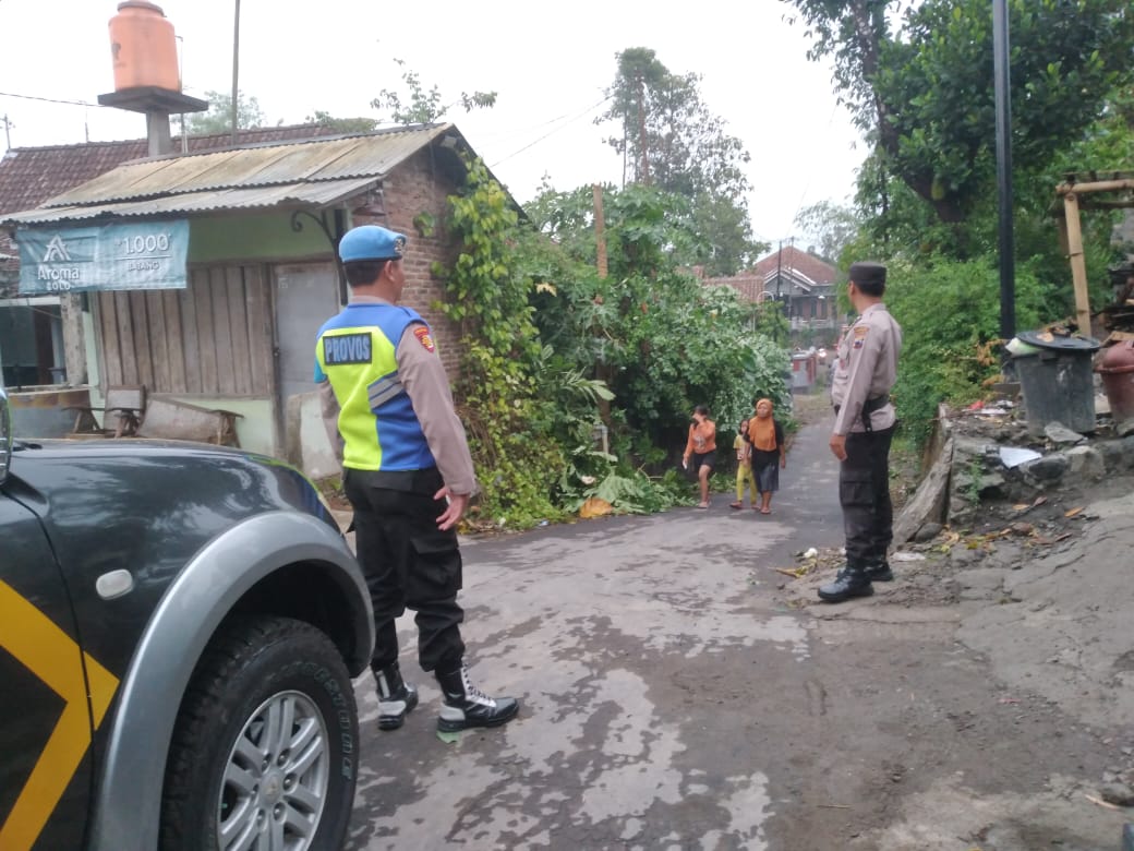 Hujan Disertai Angin Kencang Landa Muntilan, Sejumlah Pohon Tumbang Tutup Jalan