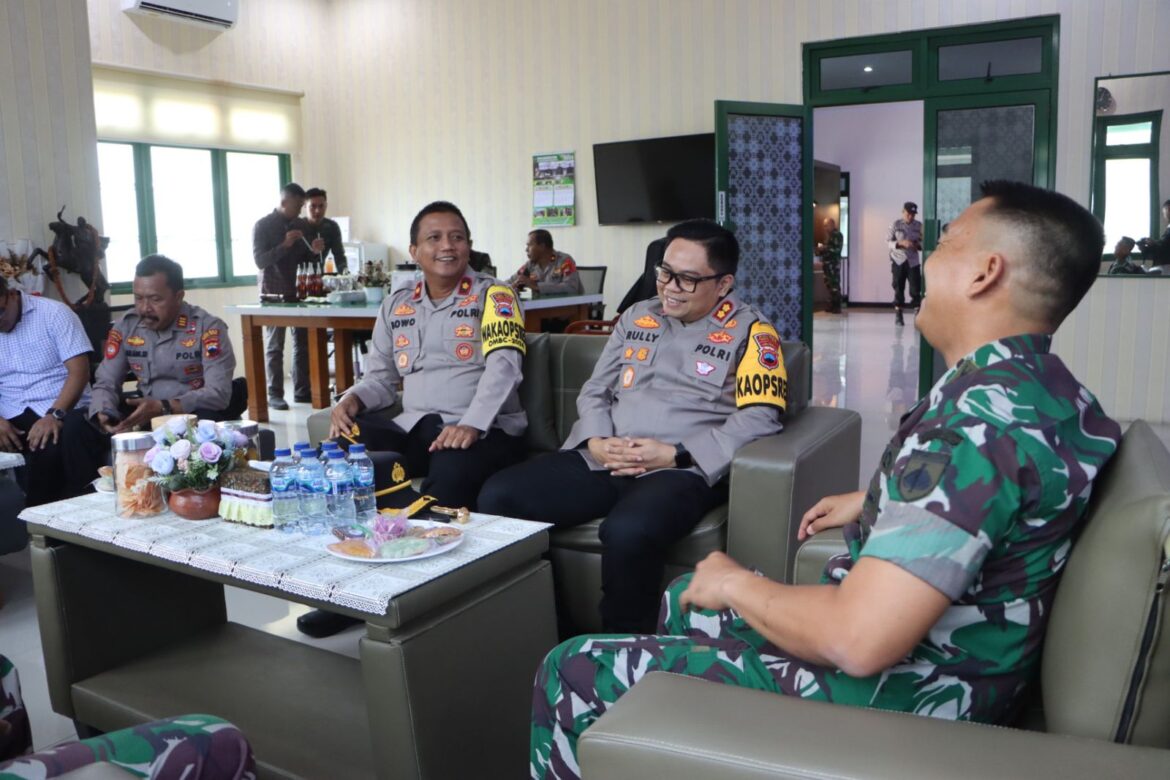 Tingkatkan Sinergitas TNI-Polri, Kapolres Tegal Kota Gelar Kunjungan Silaturahmi ke Kodim 0712/Tegal