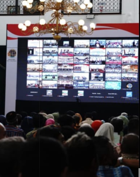 WAKAPOLDA JABAR HADIRI KEGIATAN PENYERAHAN SERTIFIKAT TANAH DAN PELUNCURAN SERTIFIKAT TANAH ELEKTRONIK OLEH BAPAK PRESIDEN REPUBLIK INDONESIA SECARA VIRTUAL
