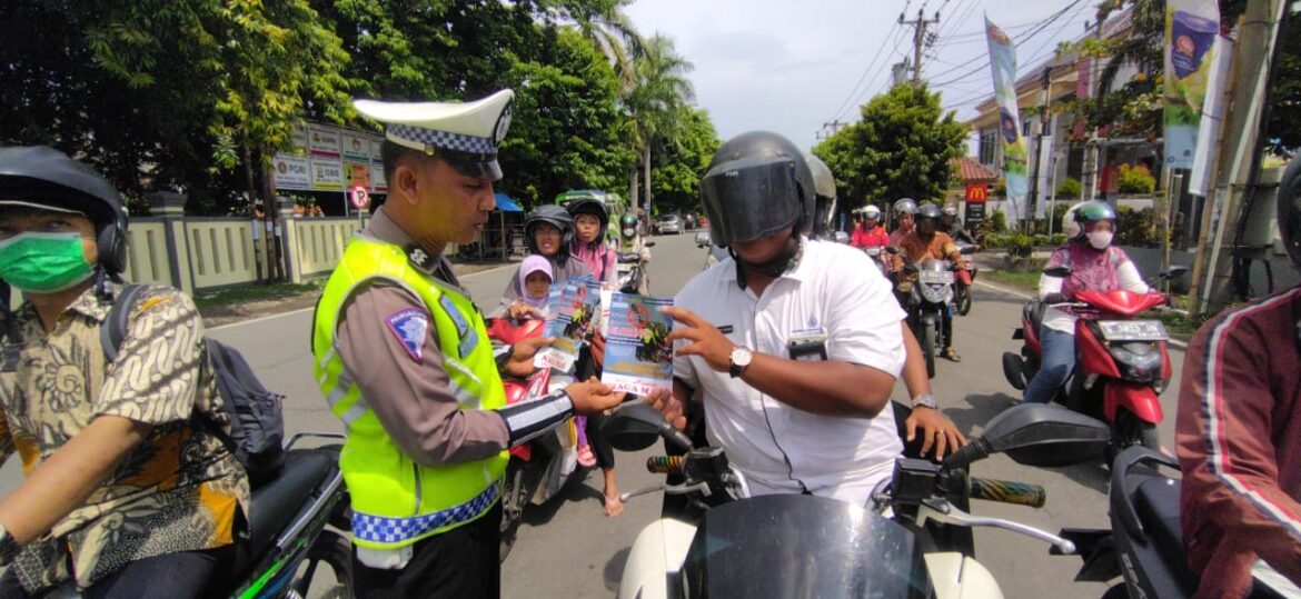 Sosialisasikan Larangan Knalpot Brong, Polres Tegal Kota Sasar Pengguna Jalan