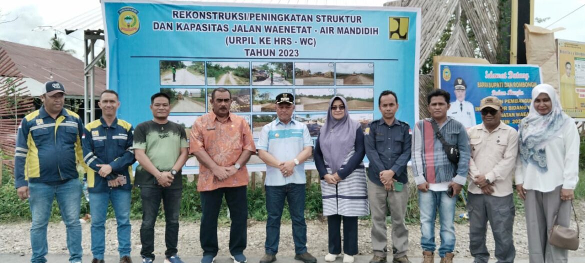 Penjabat Bupati Buru Resmikan 34 Proyek Infrastruktur di Dinas PUPR Kabupaten Buru