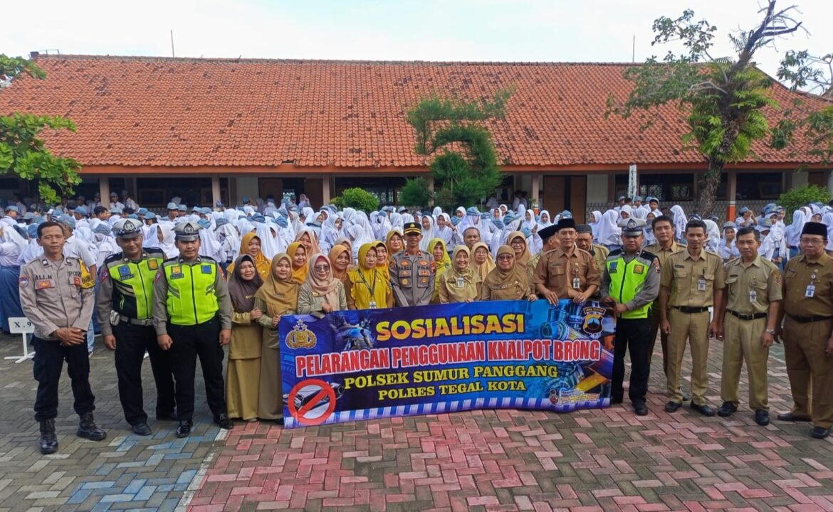 Sasar Kalangan Pelajar, Polres Tegal Kota Sosialisasikan Larangan Knalpot Brong