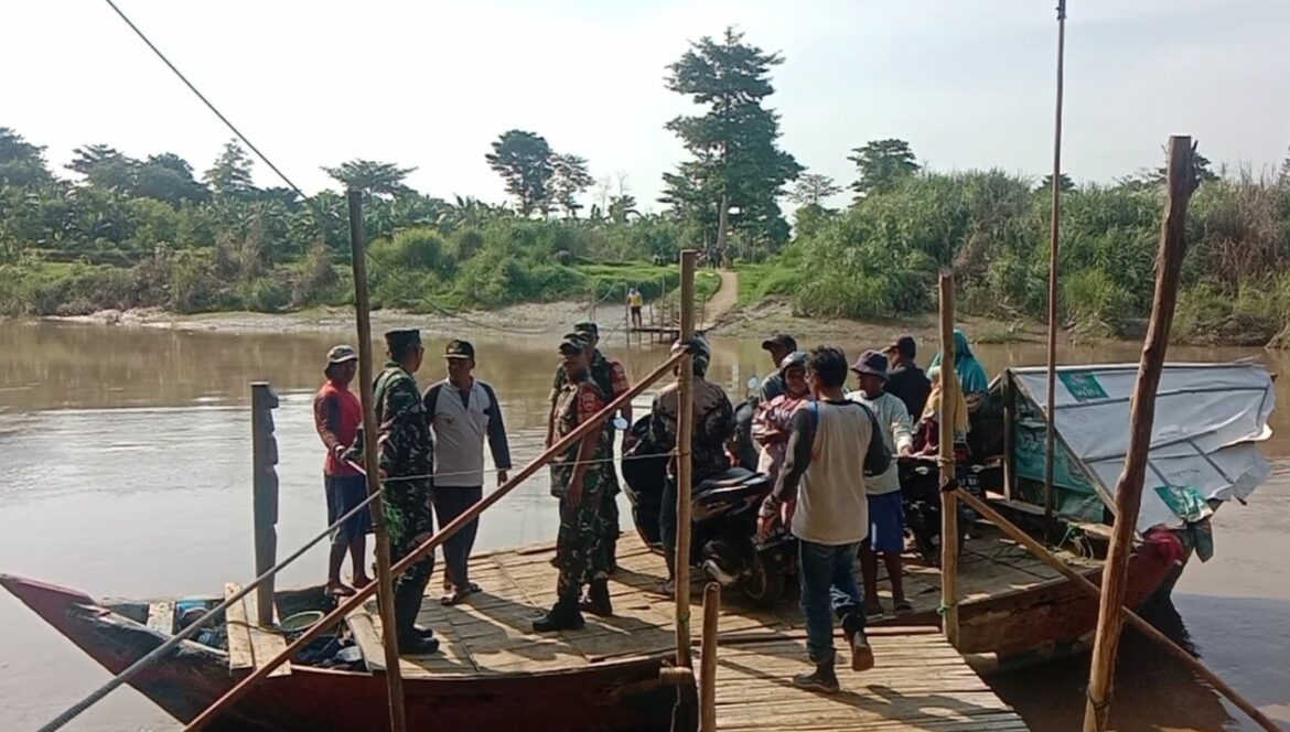 Dandim Brebes dan DPU TARU Survey di 3 Lokasi Pembuatan Jembatan Gantung 