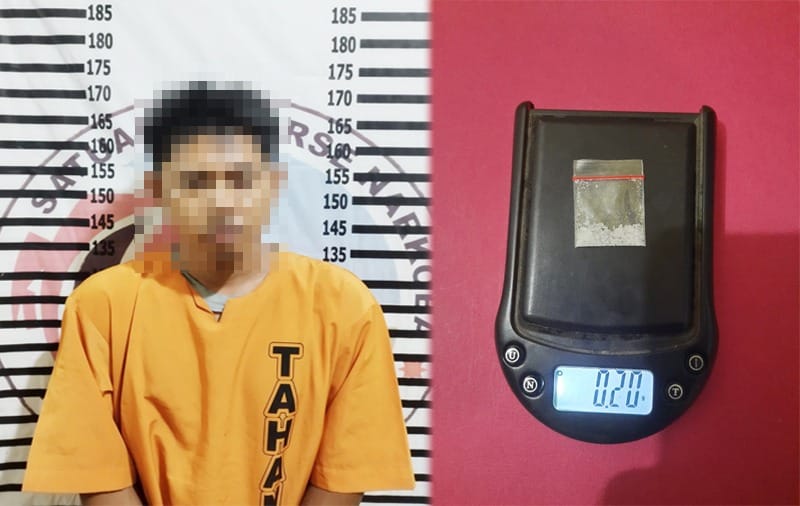 Simpan Narkotika Dalam Kotak Rokok, Warga Bandar Jaya Timur Ditangkap Polres Tulang Bawang