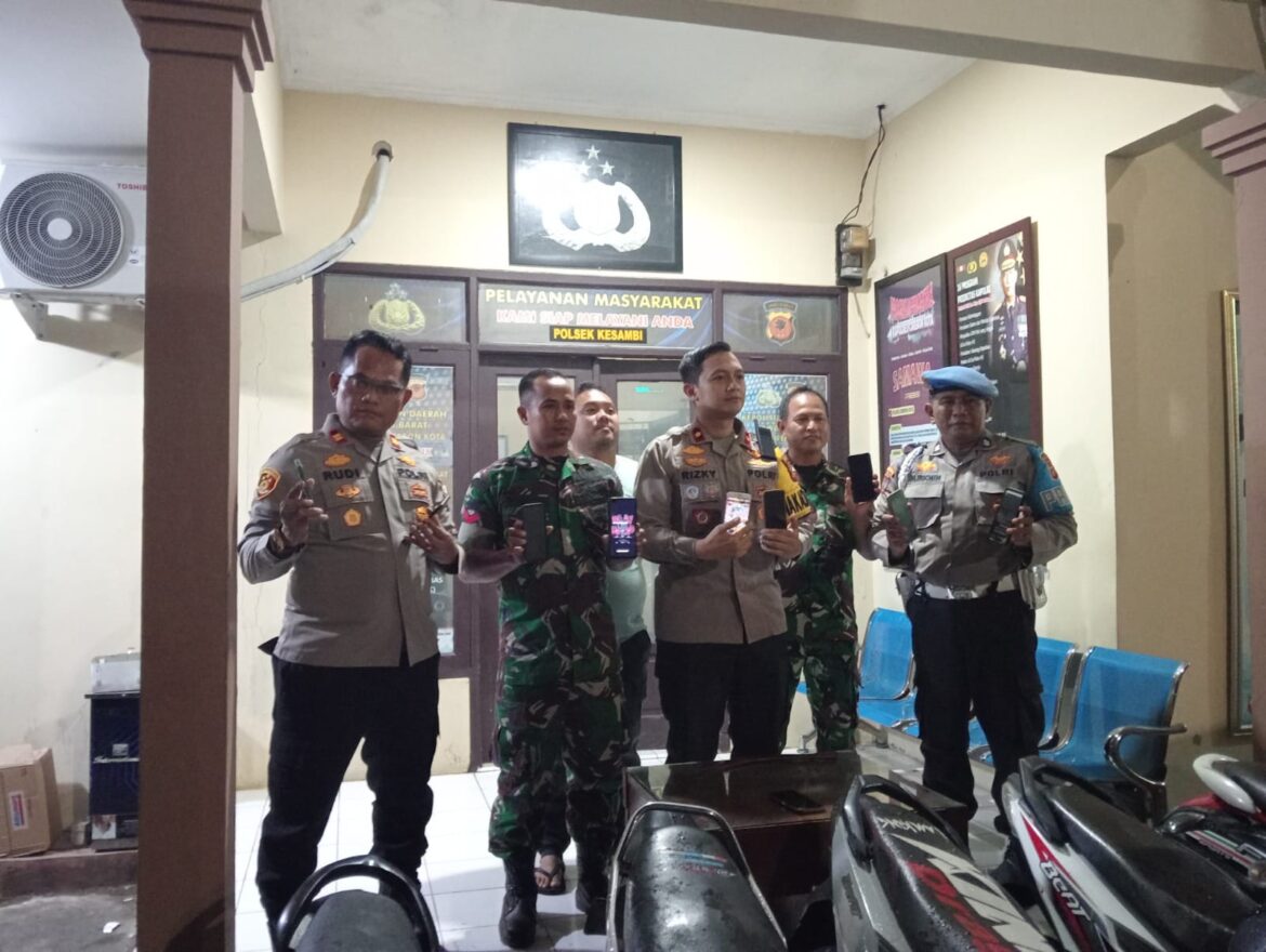 Gerak Cepat Polsek Kesambi dan Kodim 0614/Kota Cirebon Berhasil Amankan 8 Pelajar Tawuran