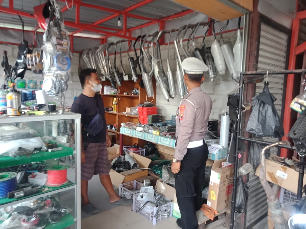 Sasar Penyedia Knalpot, Polres Tegal Kota Sosialisasikan Larangan Knalpot Brong