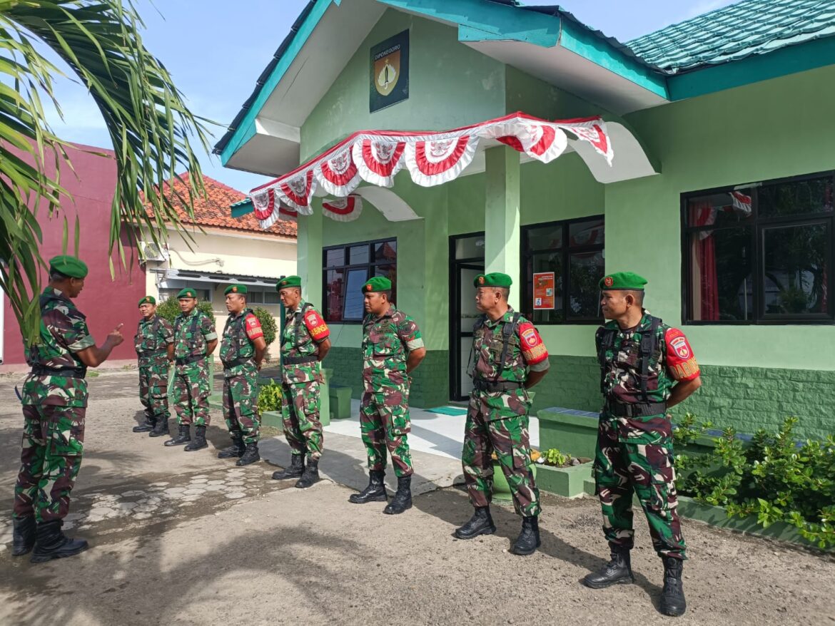 17 Koramil Jajaran Kodim 0713 Brebes Bersiaga Menghadapi Pemilu 2024
