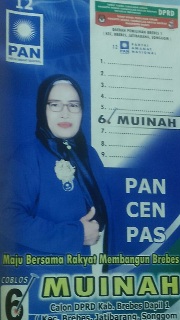 Muinah Surono Caleg Dari PAN Ingin Wujudkan Infra Struktur Jalan Di- Brebes Bagus ,Maju Caleg Pemilu 2024 