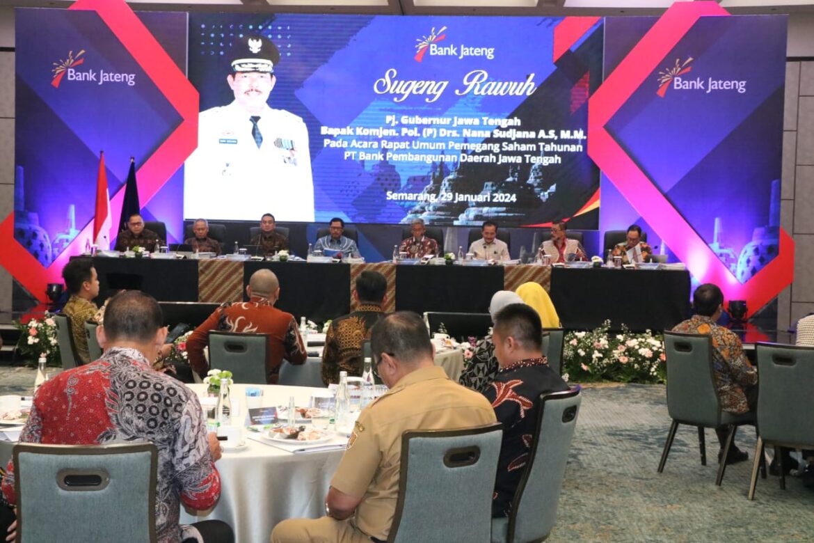 Wali Kota Tegal Hadiri RUPST Bank Jateng Tahun 2024