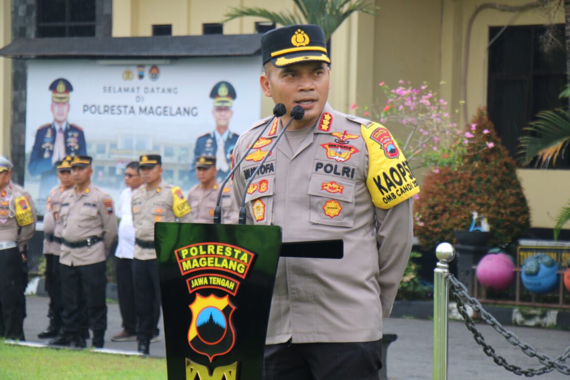 Polresta Magelang Gelar Apel Kesiapan Pengamanan TPS Pemilu 2024