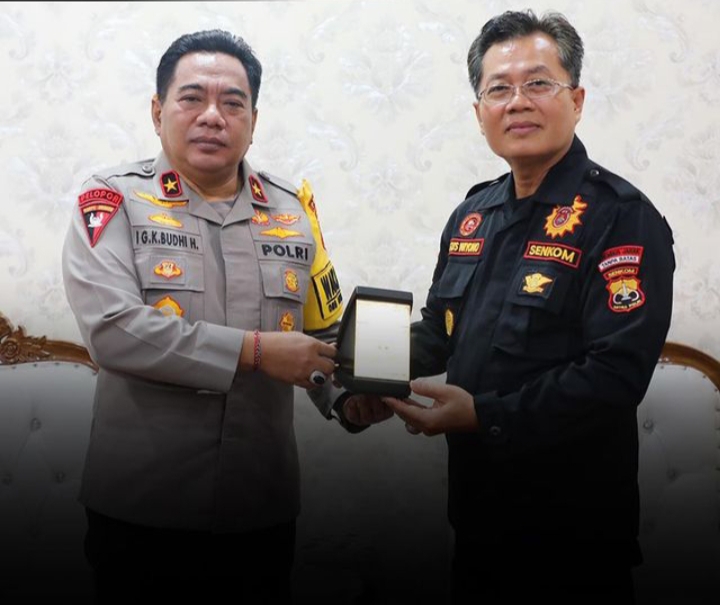 Wakapolda Bali Terima Audiensi Senkom Mitra Polri Bali