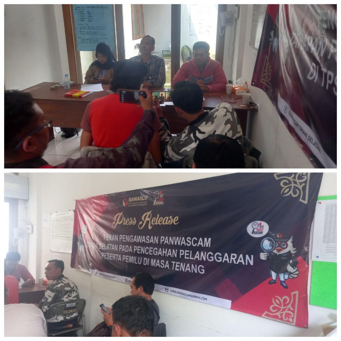Panwascam Cimahi Selatan Sampaikan Tanggal 11 hingga 13 Februari 2024 adalah Masa Tenang   