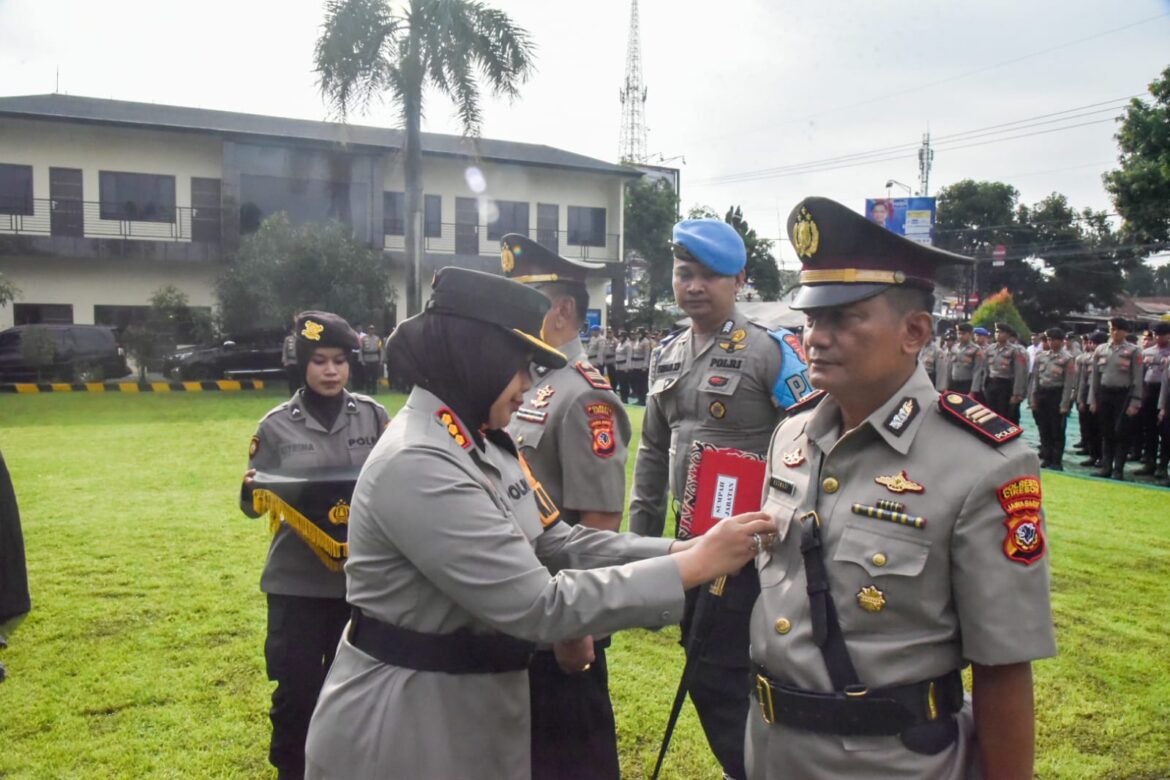 Kapolresta Cirebon Pimpin Sertijab Kapolsek Susukan Lebak