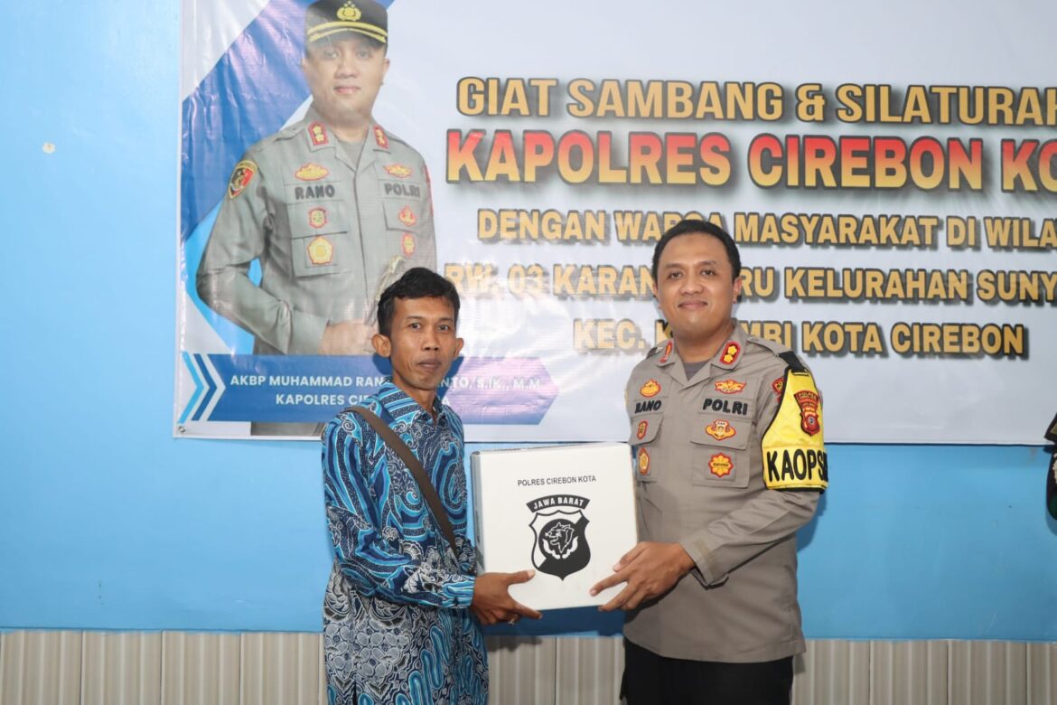 Kapolres Cirebon Kota Bersama Dandim 0614/Kota Cirebon Lakukan Kegiatan Cooling System Jelang Pemilu 2024