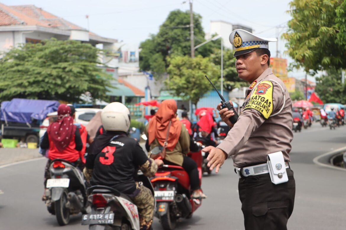 Wujudkan Pelayanan Terbaik Kepada Masyarakat, Polres Tegal Kota Gelar Pengamanan Giat Kampanye Terbuka