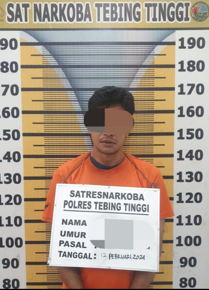 Simpan Sabu Dalam Bungkus Makanan, TRA Ditangkap Satnarkoba Polres Tebing Tinggi