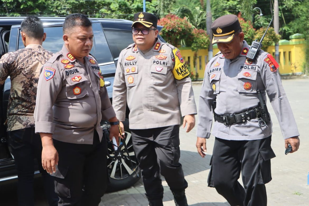 Monitoring Pengamanan Penghitungan Suara Tingkat PPK, Kapolres; Jaga Selalu Netralitas Polri