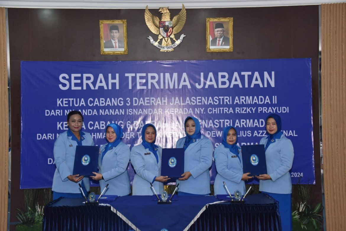 KDJA II Pimpin Sertijab Ketua Cabang 3, 6, dan 7 Daerah Jalasenastri Armada II
