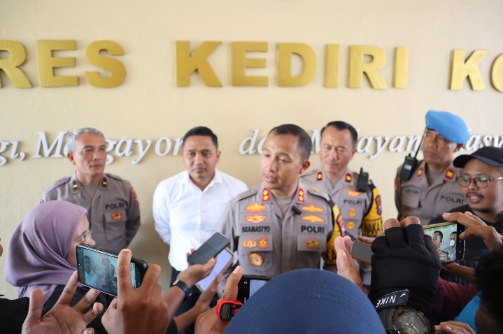 Empat Terduga Pelaku Penganiayaan Hingga Tewas Santri Asal Banyuwangi Berhasil Diamankan Polres Kediri Kota