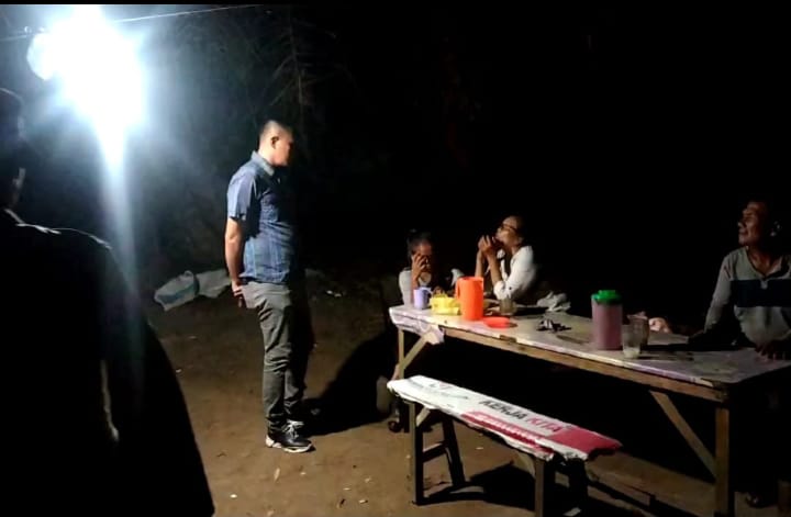 Kapolsek Indrapura AKP Jonni H. Damanik, S.H, M.H Susuri Jalanan Dan Tempat Hiburan