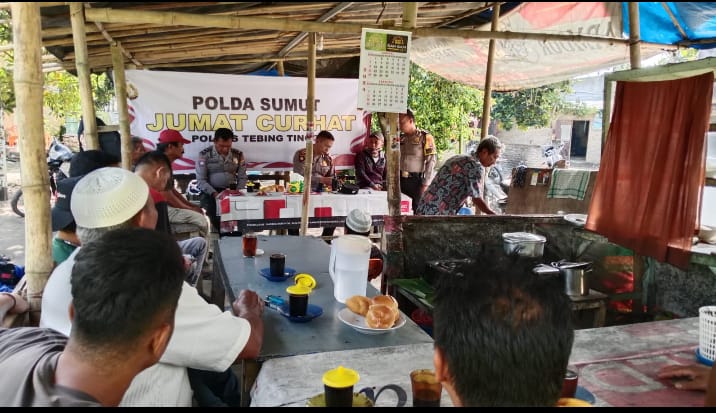 Polres Tebing Tinggi Terima Aspirasi Masyarakat di Jumat Curhat