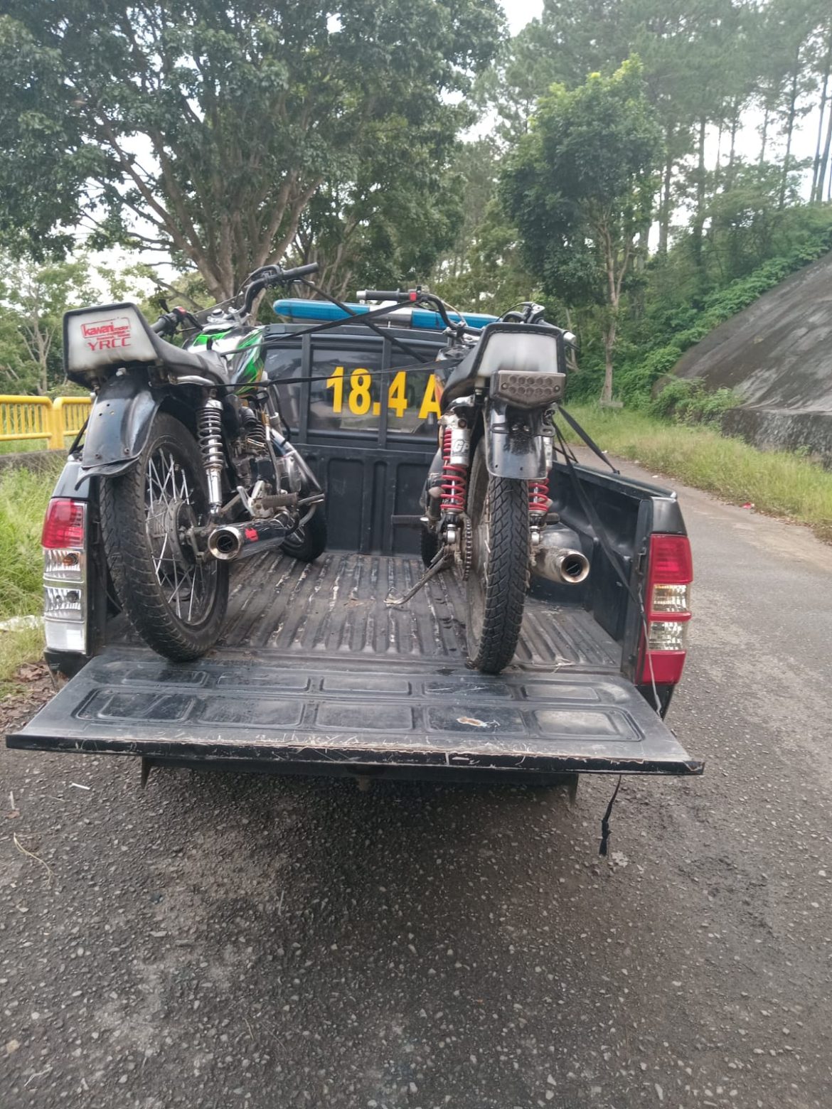 Polsek Sindangkerta Amankan Unit Kendaraan Bermotor di Arena Balapan Liar