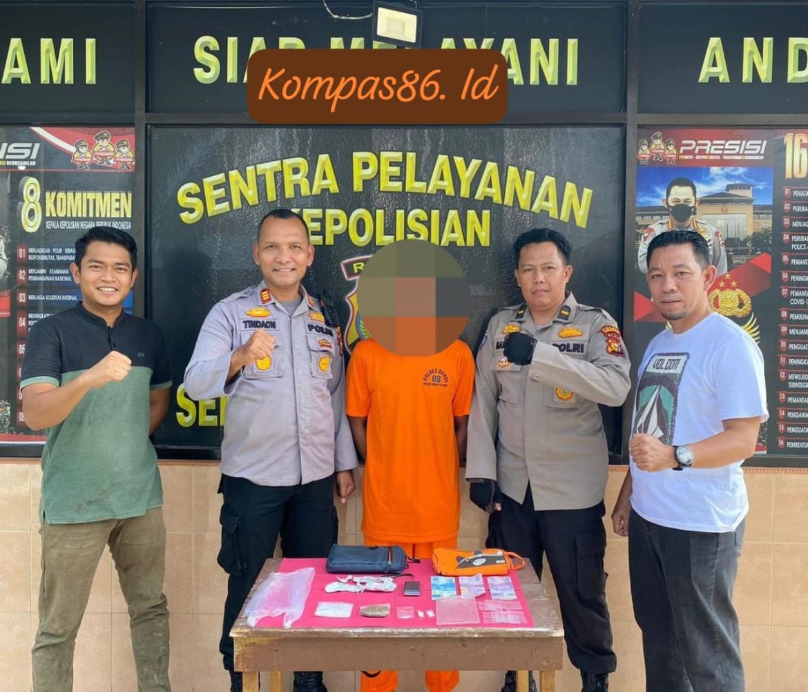 Pemilik Daun Ganja & Sabu Diringkus Unit Reskrim Polsek Rokan IV Koto