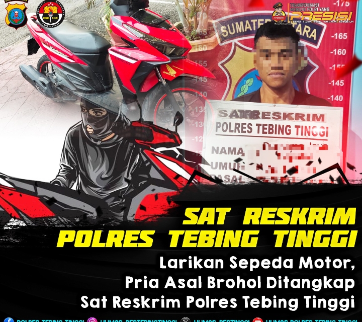 Larikan Septor 2 Minggu, PJS Akhirnya Ditangkap Satreskrim Polres Tebing Tinggi