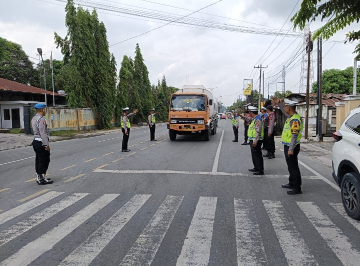 Polres Tebing Tinggi Jaring 55 Pelanggar Lalu Lintas Saat Ops Keselamatan Toba 2024