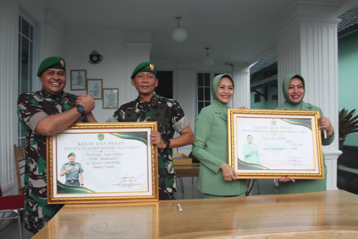 Dandim 0611/Garut Menerima Kunjungan Kerja Pangdam III/Siliwangi di Wilayah Kodim 0611/Garut