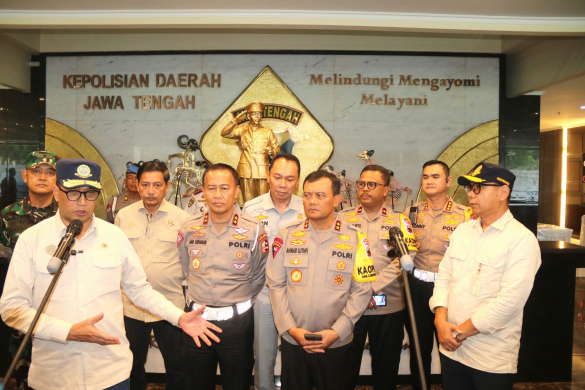 Menteri Perhubungan Apresiasi Kesiapan Polda Jateng Hadapi Arus Mudik 
