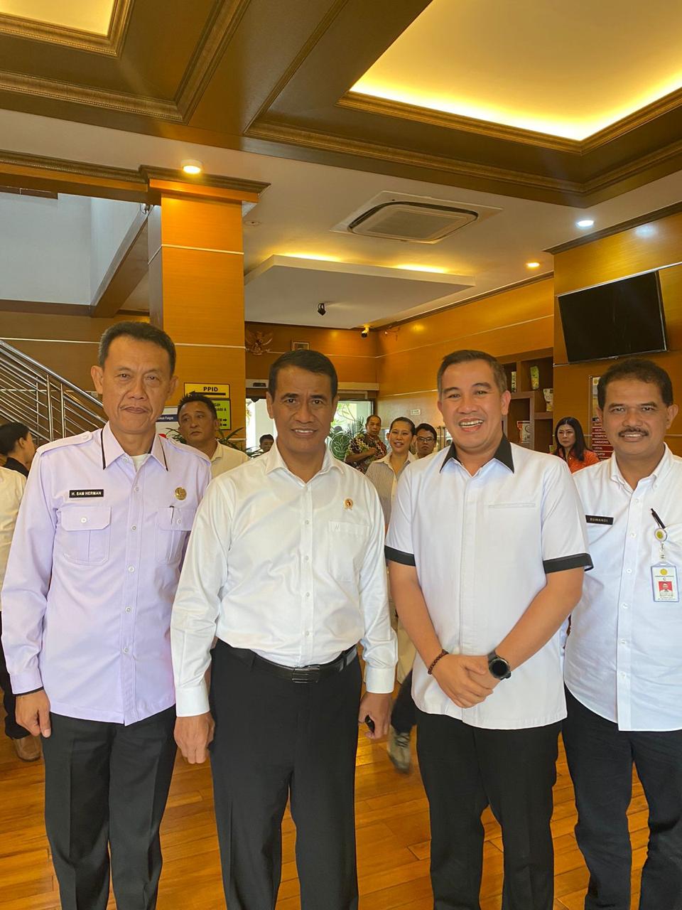 Tingkatkan Areal Tanam Padi, Bupati Pesawaran Temui Menteri Pertanian RI 