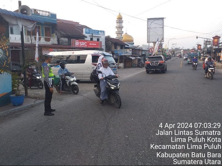 Gatur Lalin Pagi Sat Lantas Polres Batubara Bentuk Pelayanan Terhadap Pengguna Jalan