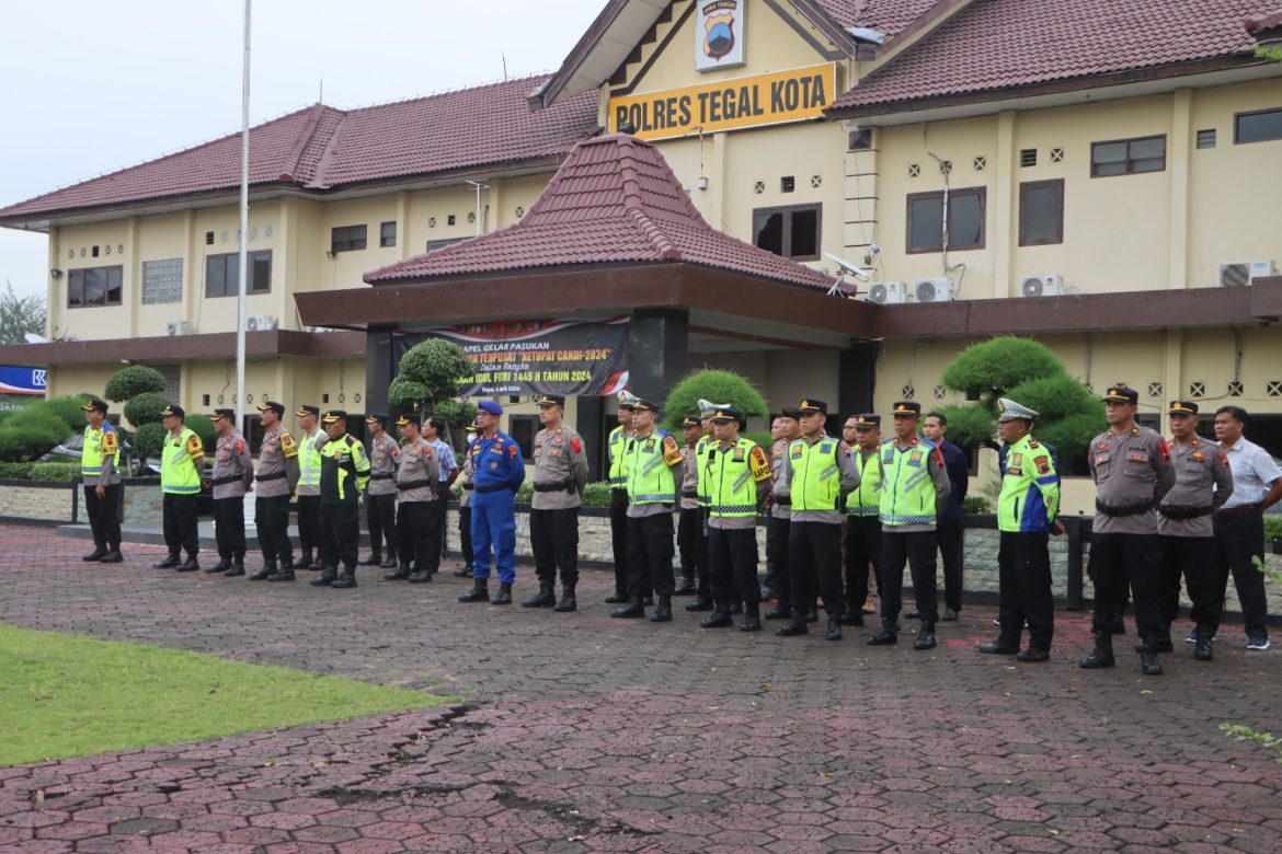 470 Personel Polres Tegal Kota, Siap Amankan Malam Takbiran dan Sholat Idul Fitri 1445 H
